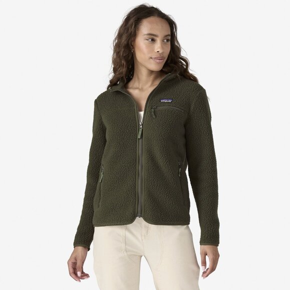 Patagonia Jackets & Blazers - NWT Patagonia Women's Retro Pile Fleece Hoody- Pine Needle Green